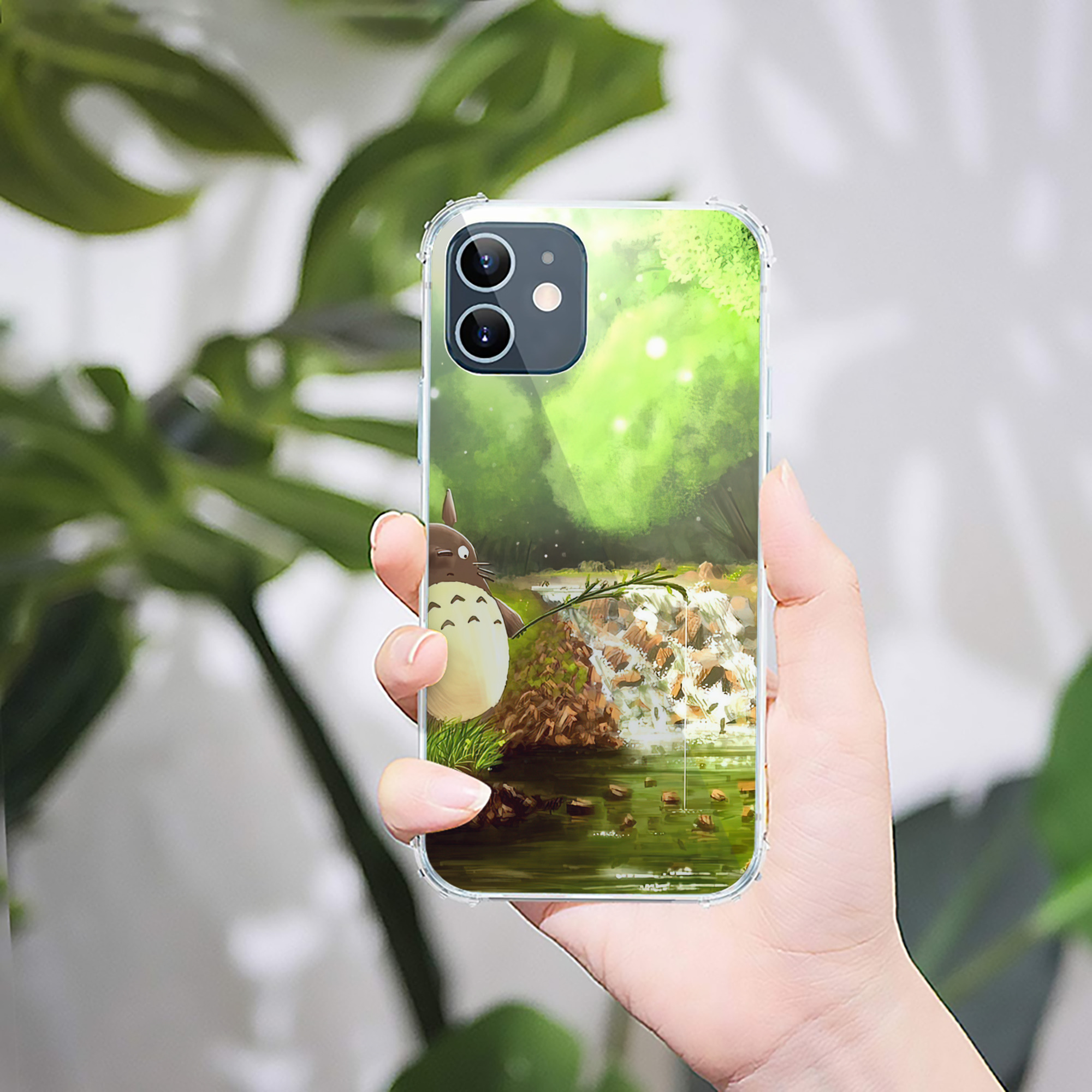 （画像用） となりのトトロ 草壁メイ 草壁サツキ My Neighbor Totoro Satsuki Kusakabe Mei Kusakabe 【iPhone 12シリーズ対応】透明スマホケース（クリアソフトケース）